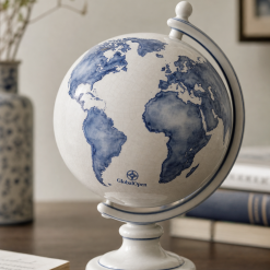 Globalopen Vintage 30cm Wooden Meridian Globe