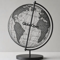 Globalopen Gem 20cm Gemstone Sphere Globe